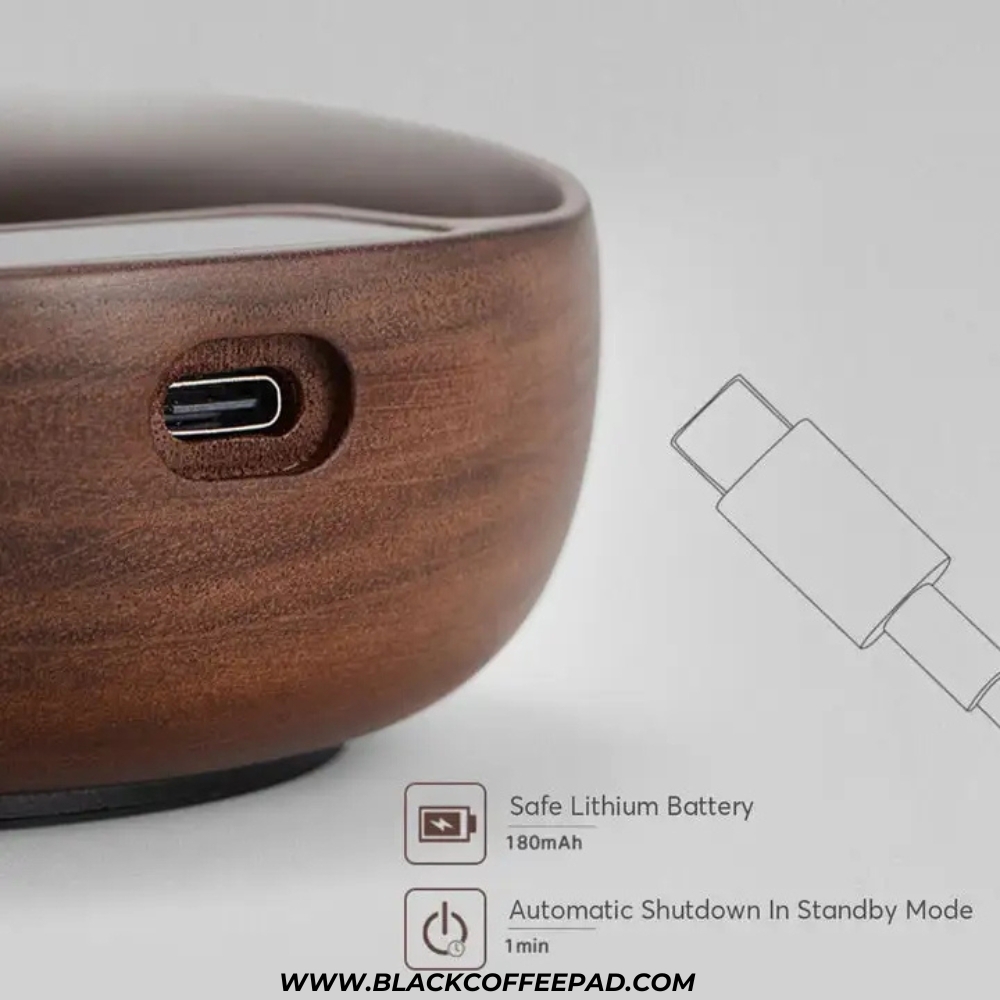  دوزینگ اسکیل قهوه موونا مدل چوبی همراه با اسپری آب | MUVNA Electronic Scale Coffee Bean Tray-Walnut 