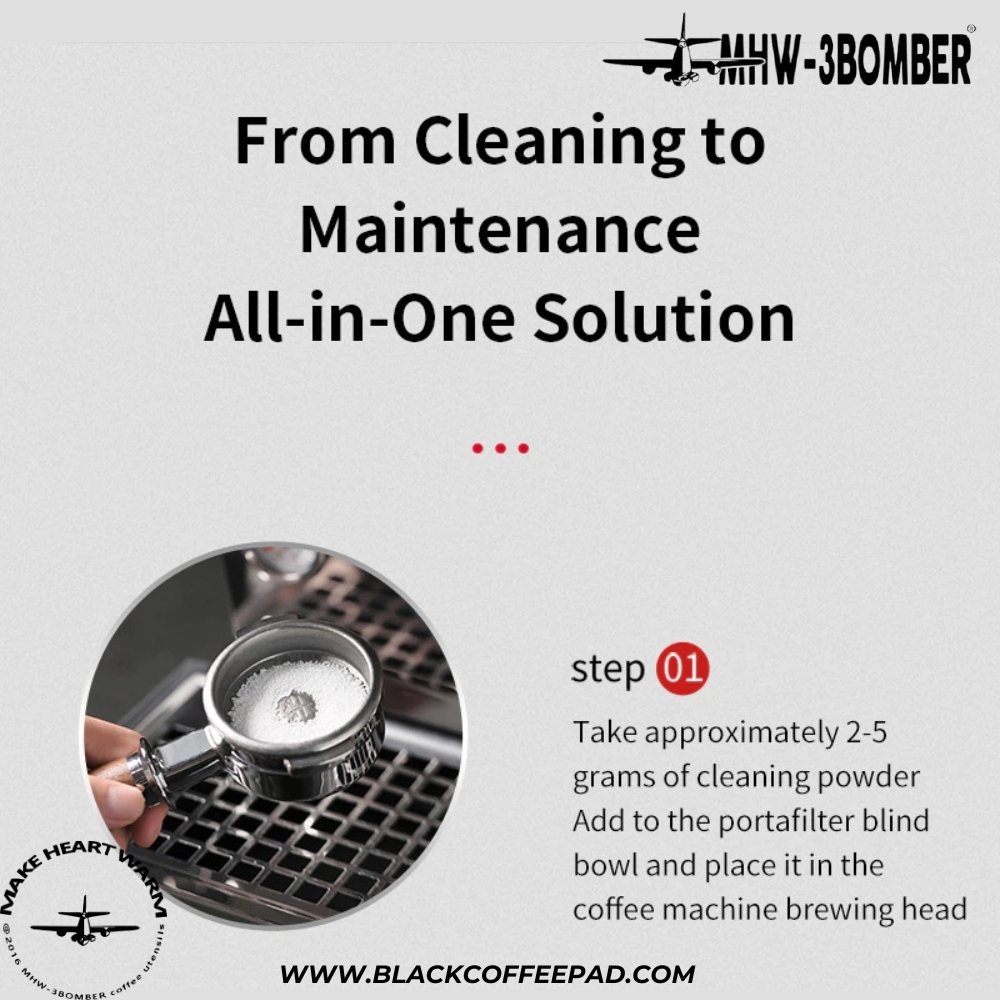  پودر شستشو مخصوص ماشین اسپرسو ساز بمبر وزن 280 گرم | MHW-3BOMBER Coffee Machine Cleaning Powder 280g 