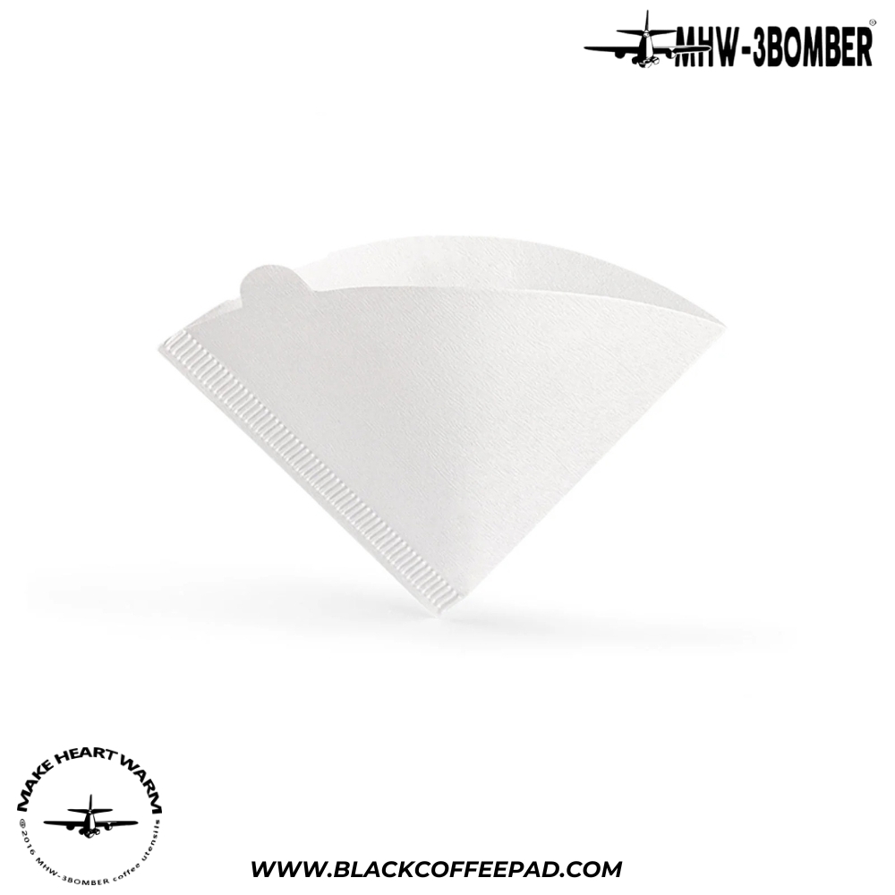 فیلتر کاغذی v60 بمبر سایز 01 صد عددی | MHW-3BOMBER Cone Coffee Filter Paper