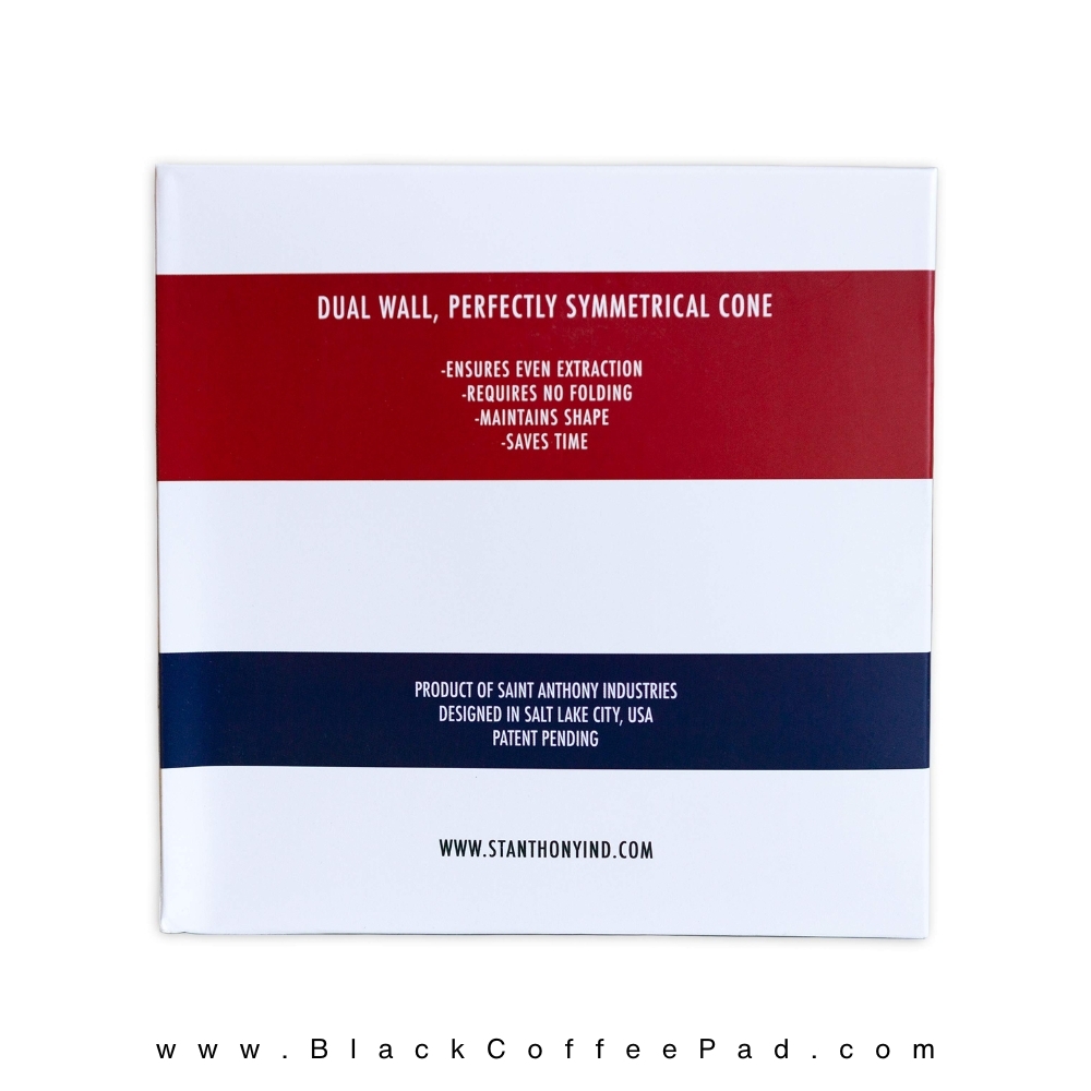 فیلتر قهوه سنت آنتونی مدل perfect coffee مخروطی دو لایه بسته 100 عددی | St. Anthony Dual Wall Perfect Paper Filters