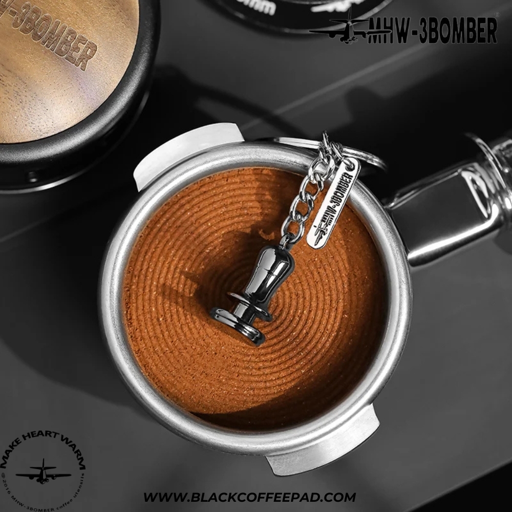  جاسوئیچی بمبر مدل پیچر، تمپر و پرتافیلتر | MHW-3BOMBER Coffee Gift Key Chain 
