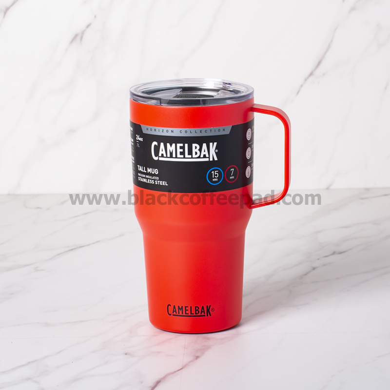  لیوان دوجداره کمل بک دسته دار گنجایش 0.7 لیتر | Camelbak TALL MUG 0.7l | لیوان Camelbak | ماگ کمل بک قرمز 