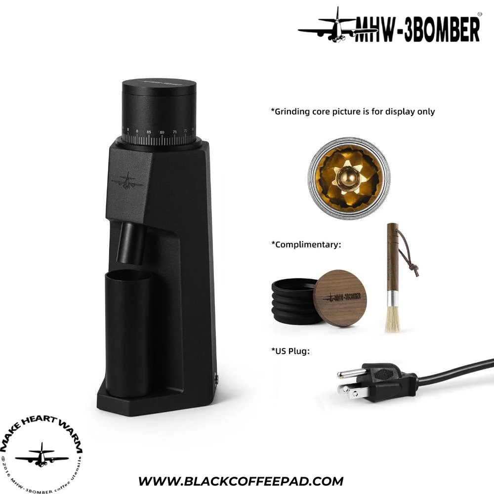  آسیاب قهوه بمبر مدل Sniper (G6152B-OS) مشکی مات | MHW-3BOMBER Sniper Electric Coffee Grinder 