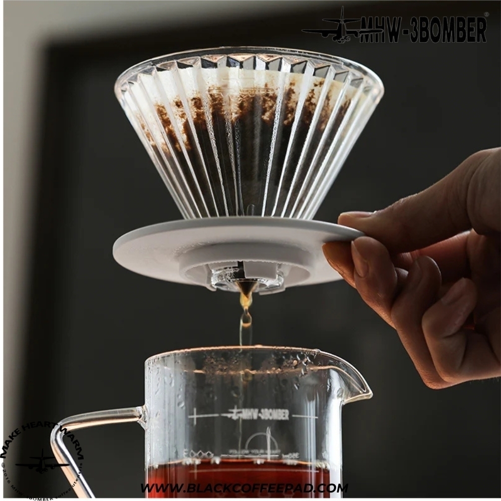  دریپر بمبر مدل وی 60 کد 01 | MHW-3BOMBER - Elf Glass Coffee Dripper V60 - V01 Coffee Dripper 