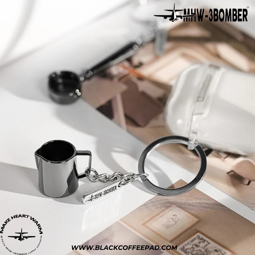  جاسوئیچی بمبر مدل پیچر، تمپر و پرتافیلتر | MHW-3BOMBER Coffee Gift Key Chain 