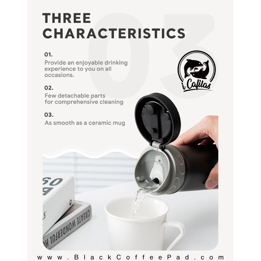  تراول ماگ آی کافیلاس مدل Insulated Thermal گنجایش 0.32 لیتر | Insulated Thermal Travel Mug 0.32 Litr 