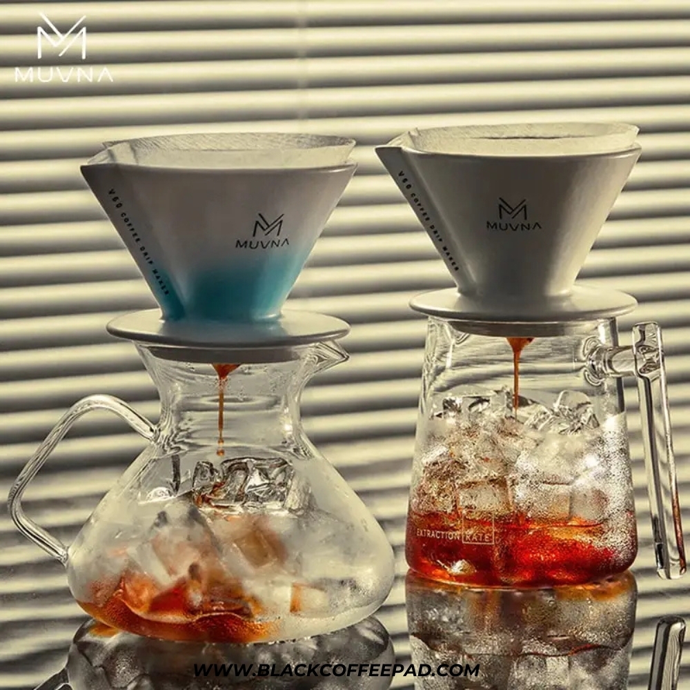  قهوه‌ساز v60 موونا مدل ژینگ چوان سرامیکی صورتی | MUVNA XingChuan pink ceramic v60 filter cup 