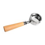 پرتافيلتر naked نيکد دو پين سايز 58 دسته چوبي (سه طرح) | naked portafilter 58mm