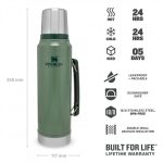 فلاسک استنلی دسته دار 1.9 لیتری | stanley the legendary classic bottle 1.9l - Image 2