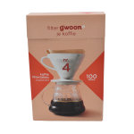 فیلتر کاغذی قهوه 100 عددی GWOON (سایز 4)