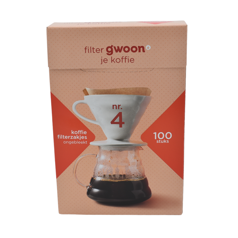 29b7c9f227c341078ab058385ced8cb3 فیلتر کاغذی قهوه 100 عددی GWOON (سایز 4) - Image 1
