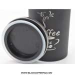 بانکه قهوه فلزی مشکی | Coffee container - Image 4