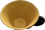 فنجان و نعلبکی سرامیکی مشکی داخل رنگی شیاردار (شش عددی) - Image 4