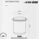 دوزینگ کاپ بمبر استیل گنجایش 150 میلی لیتر | MHW-3BOMBER 58mm Coffee Dosing Cup 150ml - Image 14