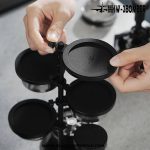 استند نگهدارنده ی بسکت پرتافیلتر و اکسسوری قهوه مدل 5 طبقه مگنتی - Image 13