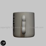 ماگ فانتزی سرامیک سفید ساده خرسی | Simple white bear ceramic fantasy mug - Image 3