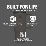 ماگ سفری استنلی مدل Quencher H2.0 FlowState Tumbler X Starbucks Limited edition گنجایش 1.18 لیتر |  Stanley 40 oz. Quencher H2.0 FlowState Tumbler X Starbucks ( خریداری شده از استور استنلی  آمریکا ) - Image 9