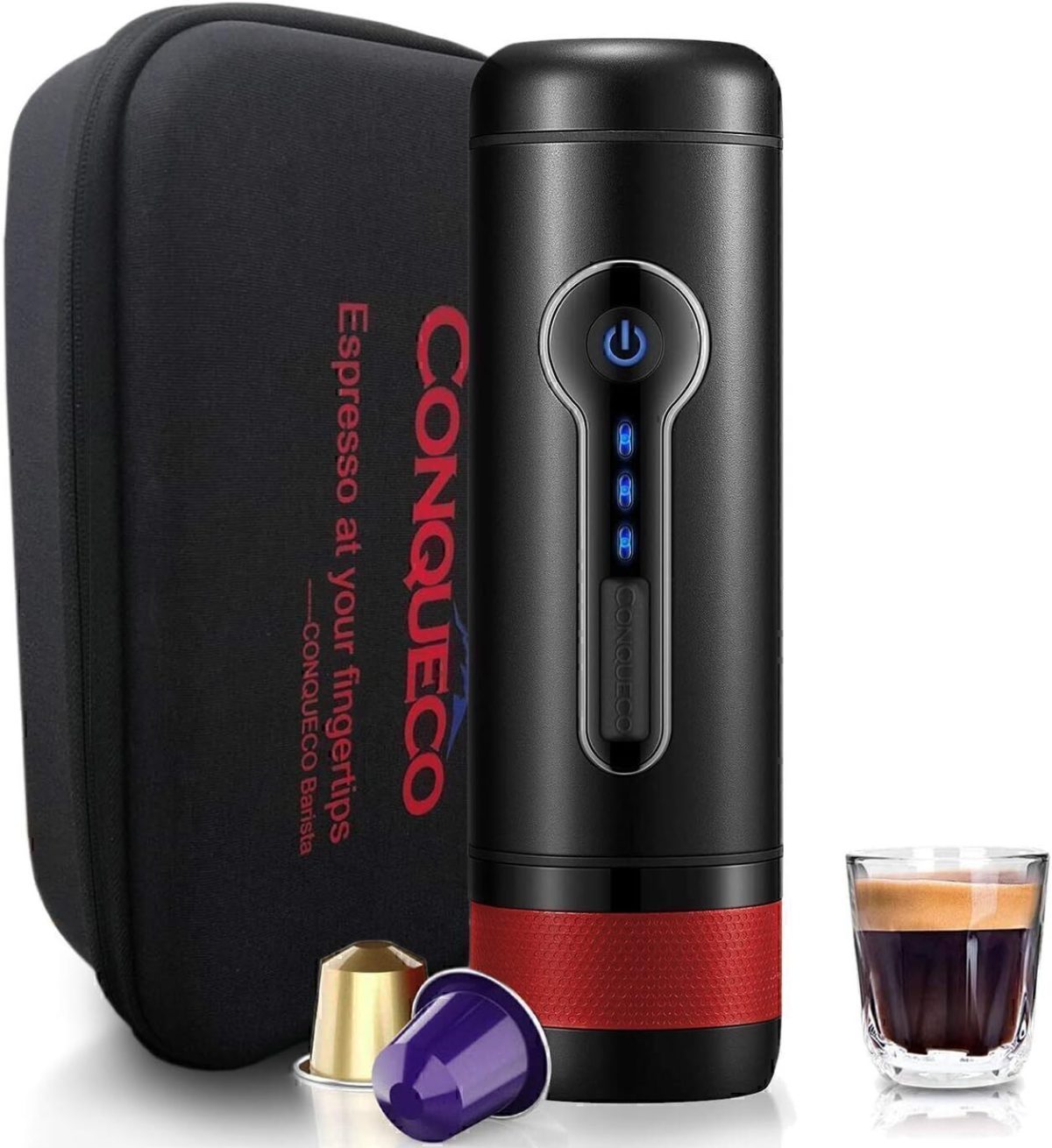 قهوه ساز شارژی مسافرتی فندکیconqueco Portable Coffee Maker CONQUECO - Image 4