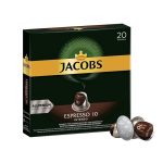 کپسول قهوه جاکوبز مدل اسپرسو اینتنسو 10- بسته 20 عددی | Jacobs Espresso 10 Intenso 20 Capsules