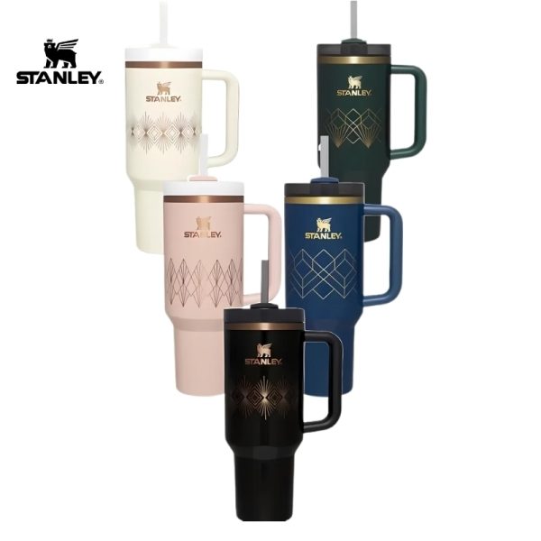 ماگ سفری استنلی مدل Quencher H2.0 FlowState Tumbler Deco Collection گنجاش 1.18 لیتر | Deco Collection Quencher H2.0 FlowState™ Tumbler | 40 OZ