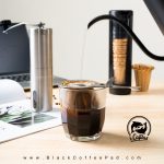 دریپر کاغذی آیکافیلاس پایه فلزی و فیلتر کاغذی مدل HLB15 بسته 40 عددی | HLB15 Simplest Paper Dripper Mini iCafilas