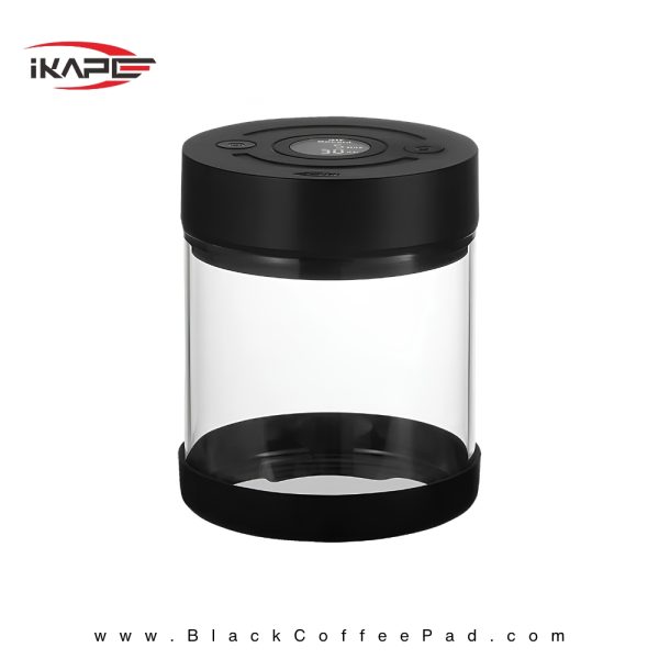 کنستر وکیوم برقی دانه قهوه IKAPE با نمایشگر دیجیتال