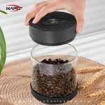 کنستر وکیوم برقی دانه قهوه IKAPE با نمایشگر دیجیتال