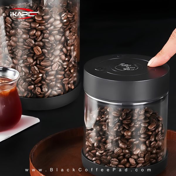 کنستر برقی IKAPE برای نگهداری دانه قهوه