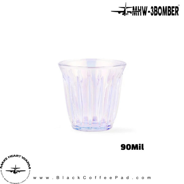 لیوان شیشه‌ای MHW-3BOMBER مدل Wright با شیارهای عمودی