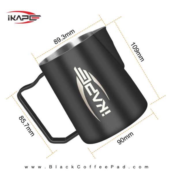 ابعاد پیچر شیر حرفه‌ای IKAPE با طراحی Hawk-Spout (ایده‌آل برای لته آرت دقیق)